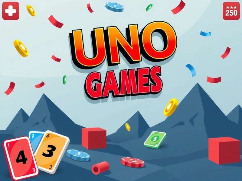 Colorful Uno cards spread out on a table