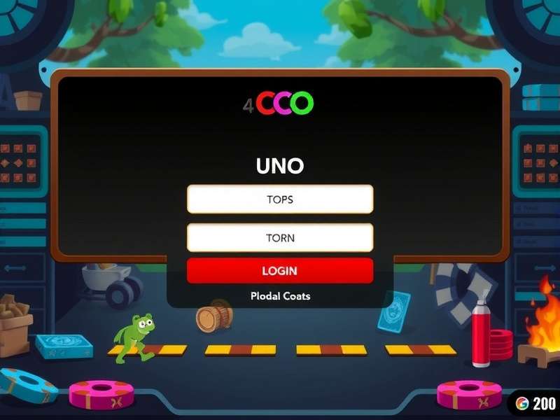 Colorful Uno cards spread out on a table