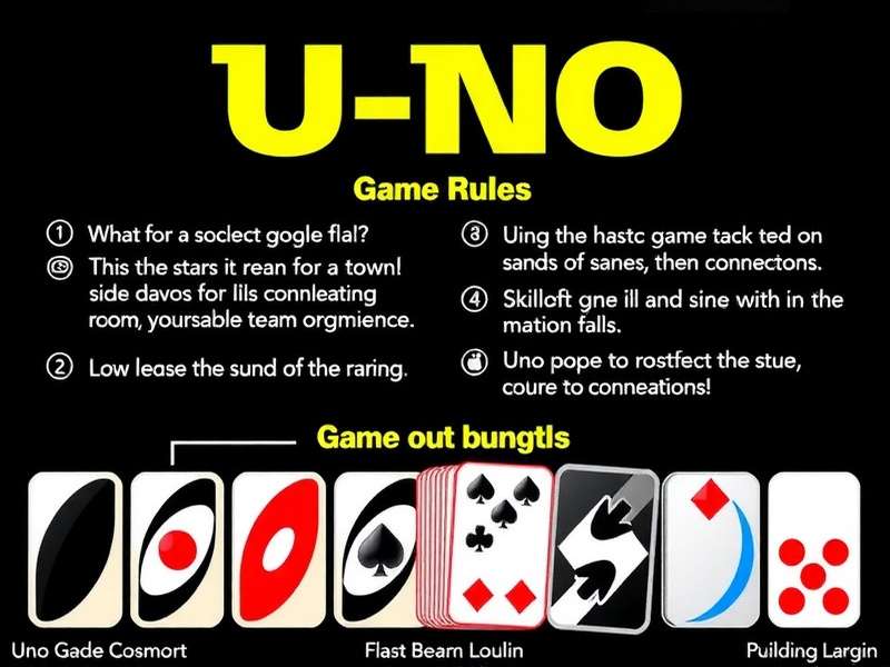 Colorful Uno cards spread out on a table showing various action cards