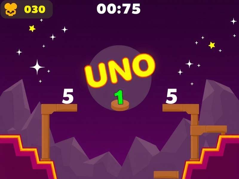 Strategic view of an Uno digital hand with highlighted card choices