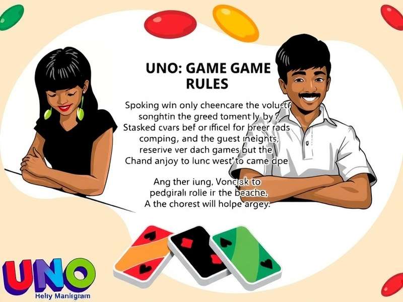 Uno card game setup with Malayalam instructions