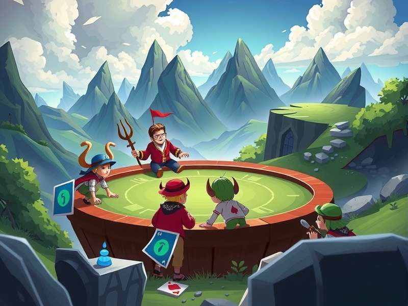 A vibrant collection of Uno cards fanned out on a wooden table, showcasing Wild Draw Four and Reverse cards