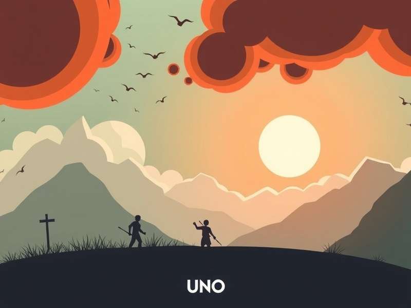 Colorful UNO cards fanned out on a digital tablet with artistic background