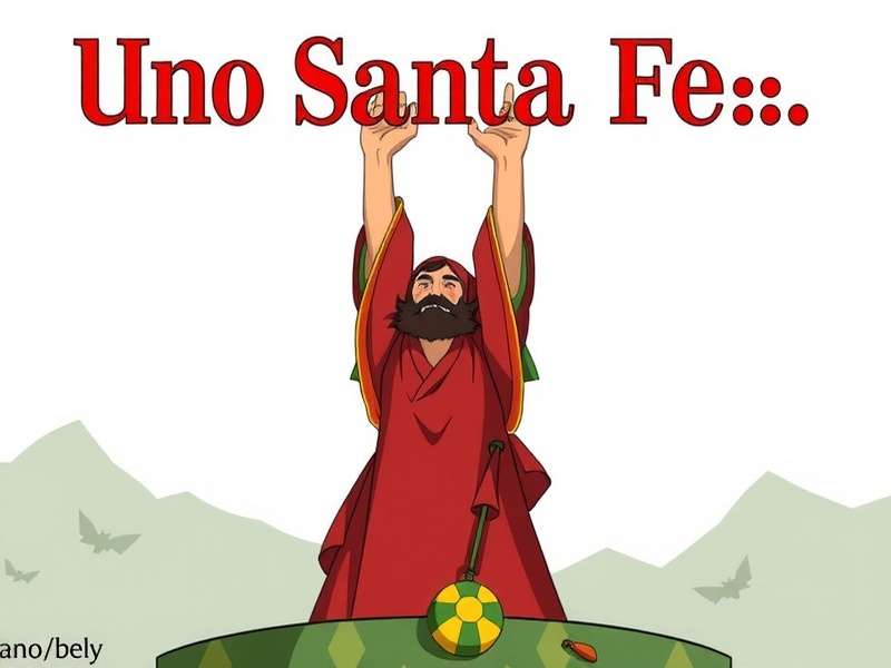 Uno Santa Fe vintage box cover featuring desert and canyon artwork