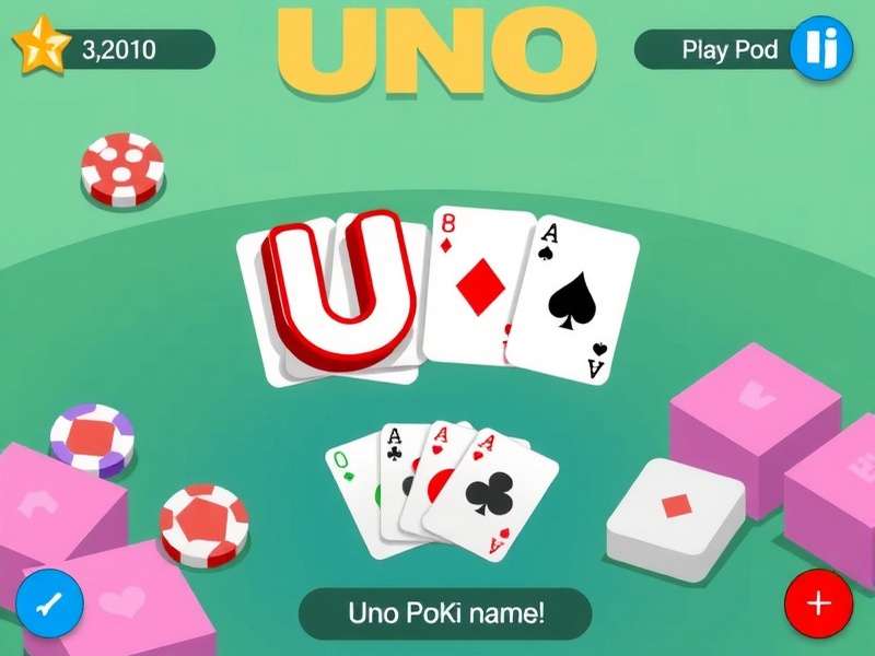 Uno Game Online Poki Interface showing multiplayer gameplay