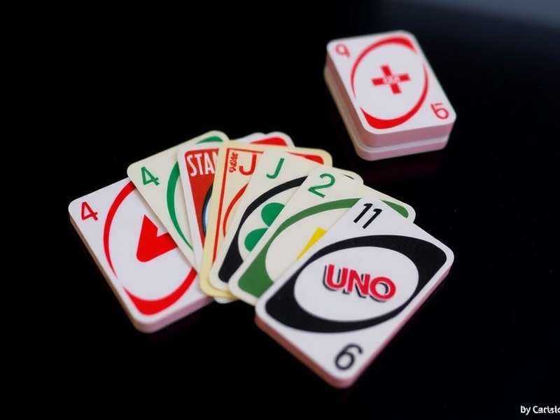 Players hands during an active UNO game showing multiple color cards
