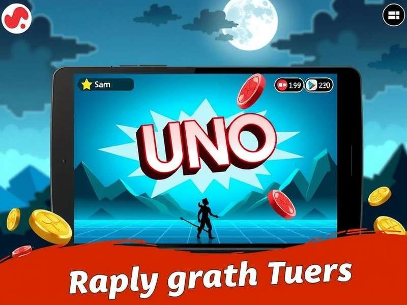 Screenshot of Uno PC game showing a vibrant online multiplayer lobby with friends list