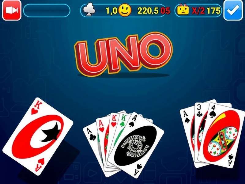 Strategy diagram showing optimal card play sequences in 2-player Uno
