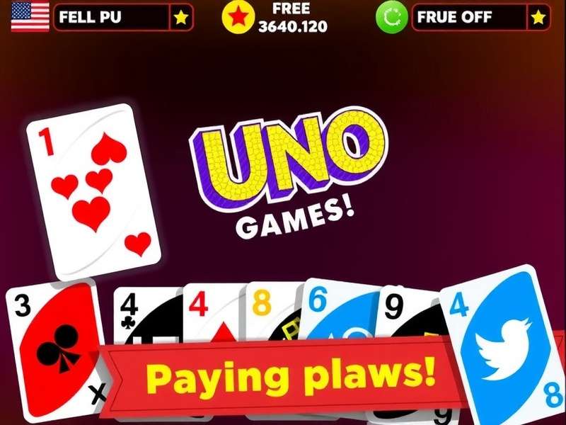 Uno Games Free Play – colorful Uno cards spread on a wooden table with friends playing