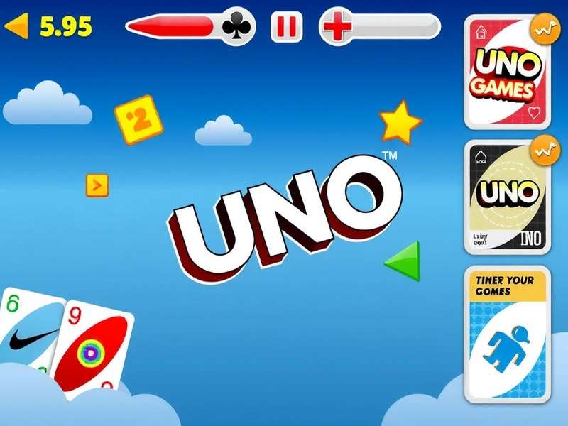 Online Uno Games - Digital card game interface showing Uno cards and multiplayer lobby