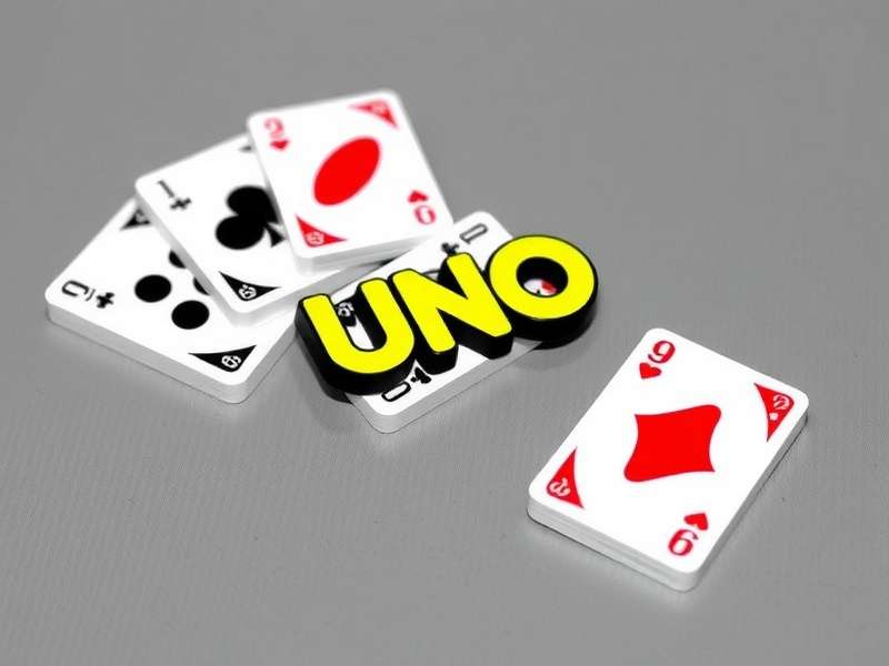 Uno card game in action with Wild Draw Four card being played