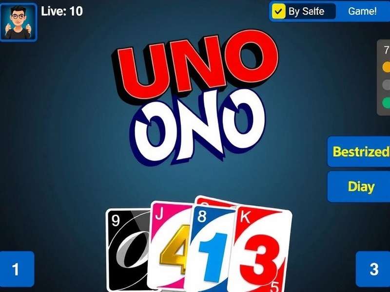 Uno online multiplayer game session showing cards and vibrant interface