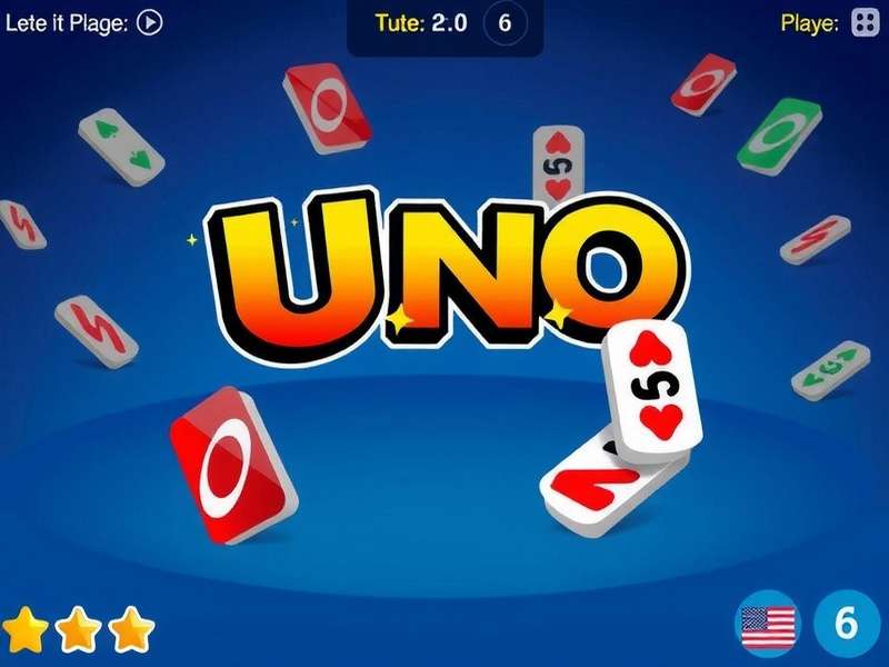Uno gameplay session with colorful cards spread on a wooden table, players enjoying the game