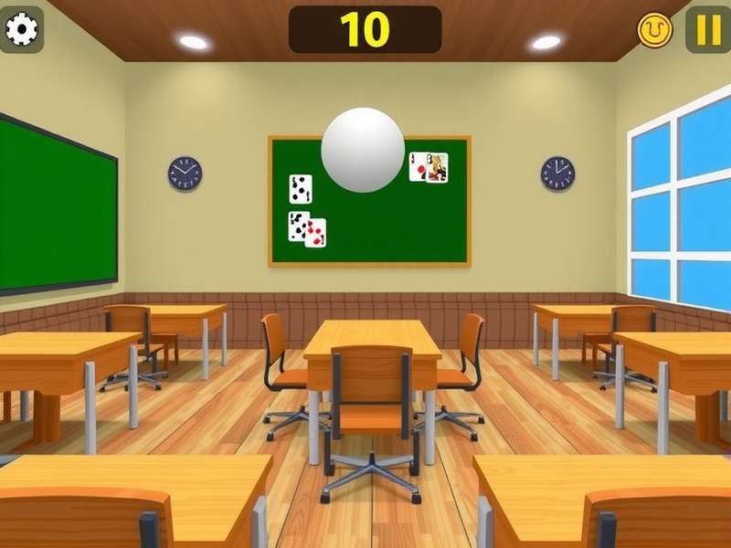 Students playing Classroom Uno Game on laptops and phones in a school library